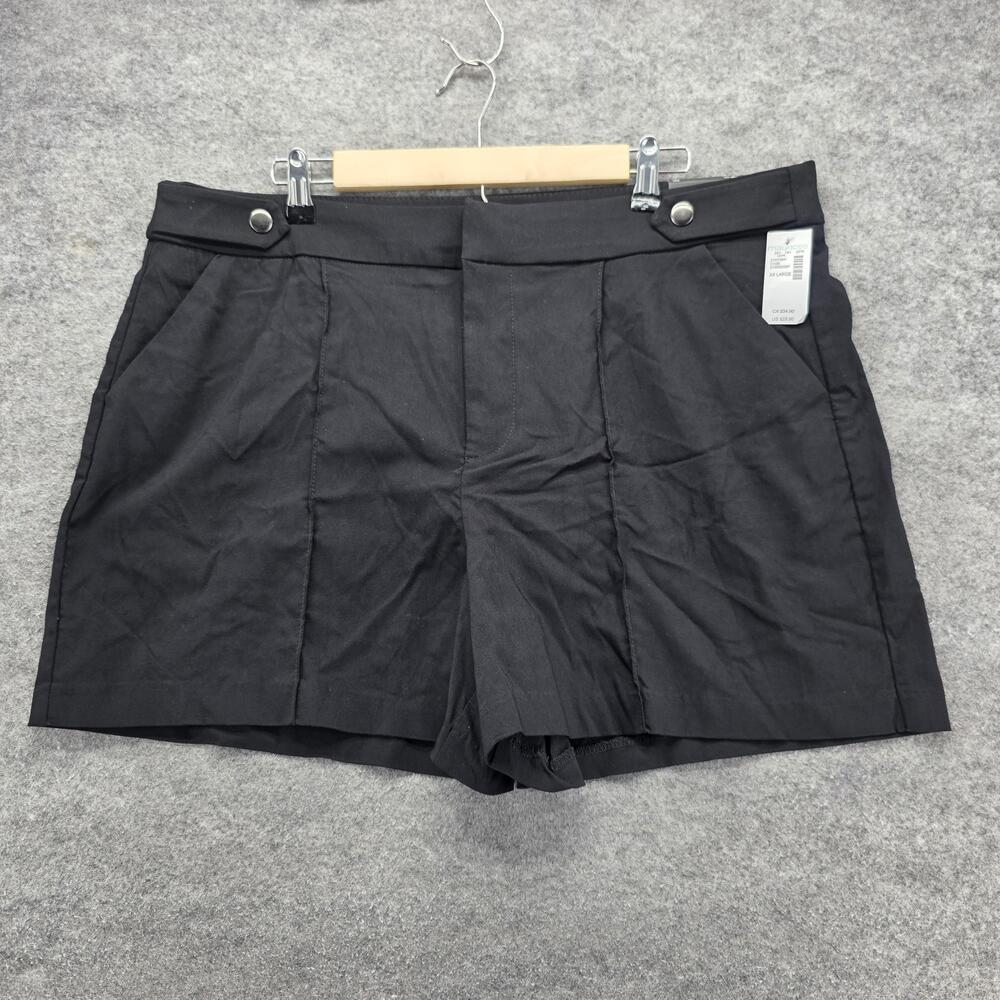 Maurices Shorts Womens 2XL Bengaline High Rise 4 Inch Inseam Pockets Stretch
